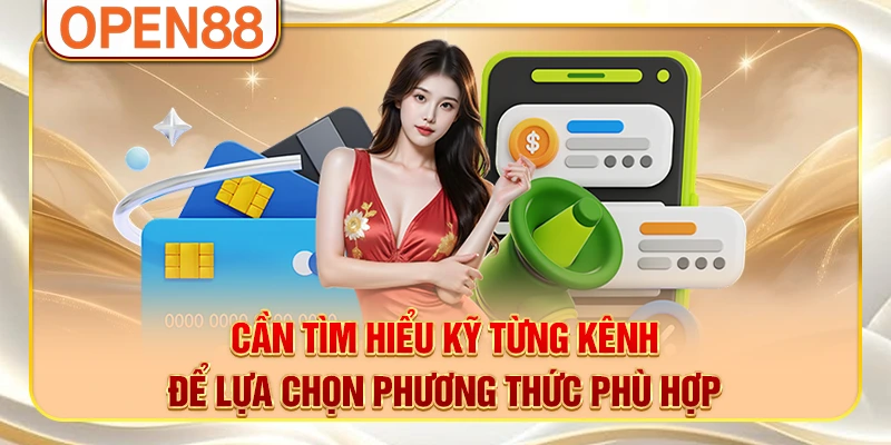 Cần tìm hiểu kỹ từng kênh để lựa chọn phương thức phù hợp Cần tìm hiểu kỹ từng kênh để lựa chọn phương thức phù hợp